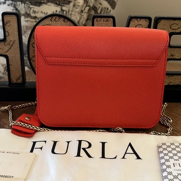 Furla Metropolis Mini Crossbody Bag – Coral Red – NWT - Picture 6 of 7